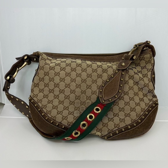 Gucci GG Canvas Medium Pelham Shoulder Bag - Picture 1 of 12